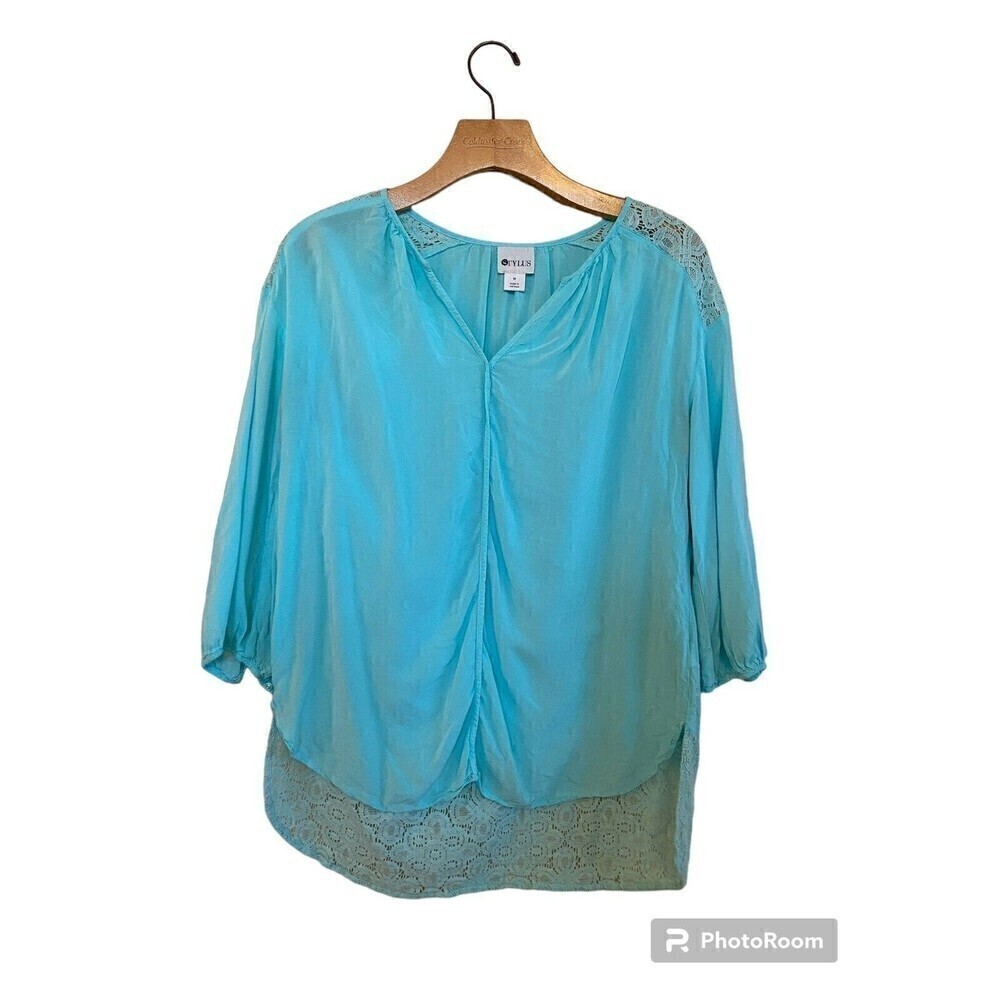 Stylus Lightweight Turquoise Top Sz.M